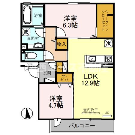 【間取り】 | パルティーレ