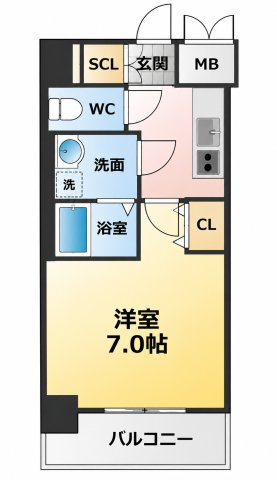 エステムコート名古屋サウスネクストの間取り