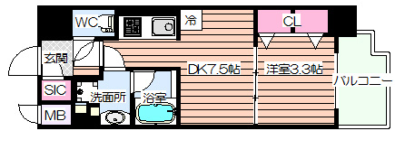 【間取り】 | アーバネックス西天満