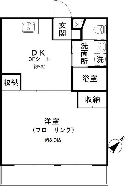 グランベル松陰の間取り