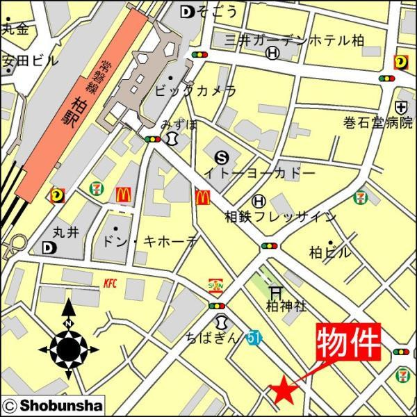 フェアロージュ柏中央の地図