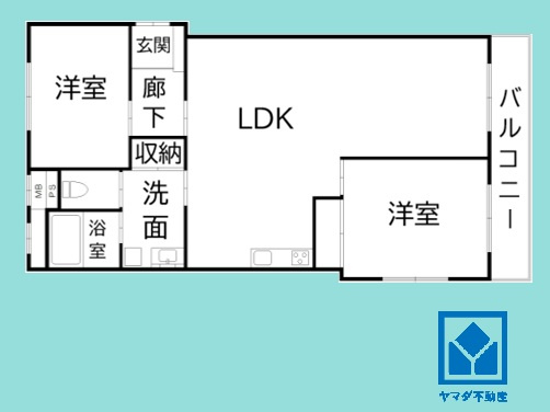 桜台ハイツ３号棟の間取り