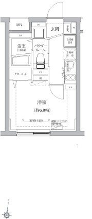 ベルシードステアー品川荏原 の間取り