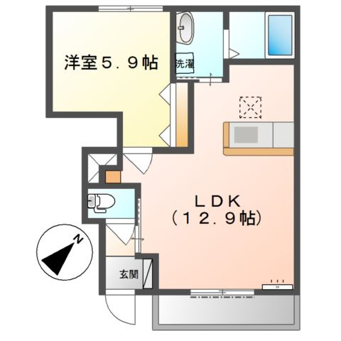 クレアハイムⅡの間取り