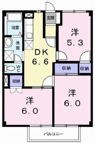 アメニティコーポの間取り