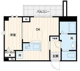 ディアコート住吉の間取り|間取りです。