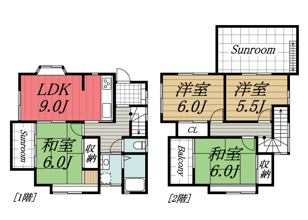 【間取り】 | 家徳　Ⅱ