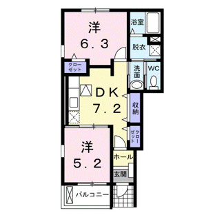 【間取り】 | モンテグラースＢ