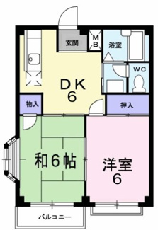 【間取り】 | エルディム武井Ⅰ