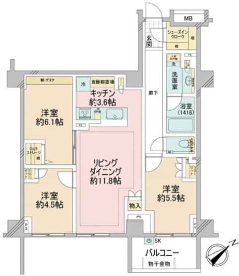 【間取り】 | ブランズ文京小石川レジデンス