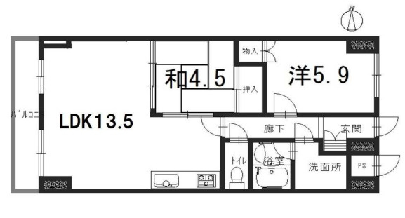 コスモライフ武庫の間取り