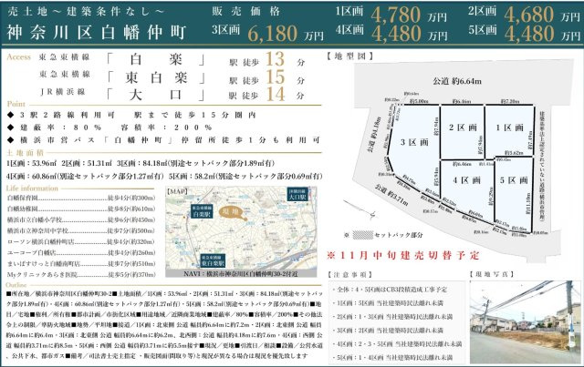 横浜市神奈川区白幡仲町の売地|仲介手数料無料！お気軽にお問合せくださいinfo@kenone.co.jp /08070587312