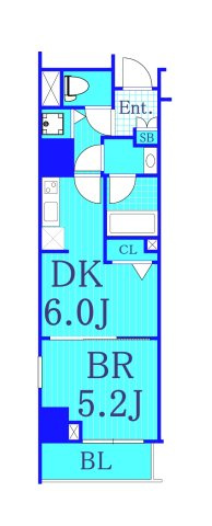 レア横濱ミッドスクエアの間取り|使いやすい間取りです