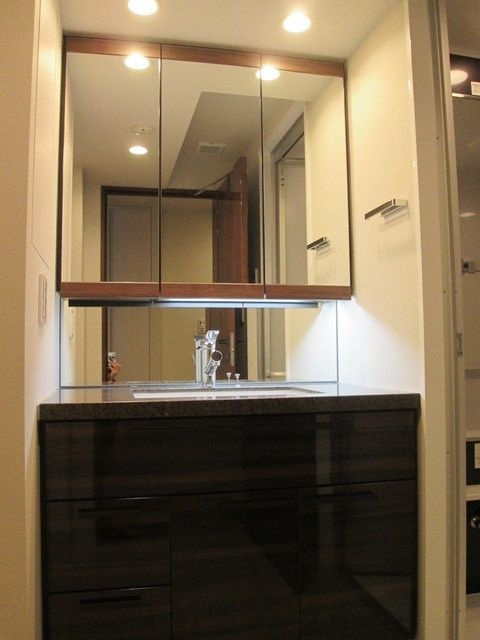 パークホームズ成城の洗面所|コンパクトで使いやすい洗面所