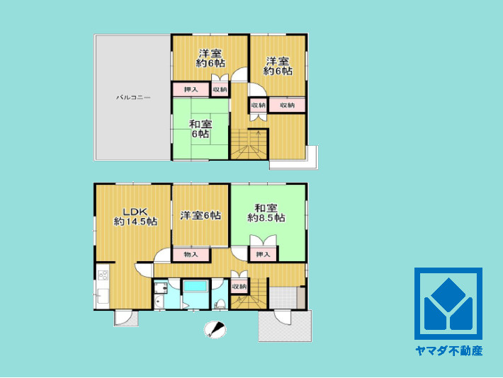 宇治市折居台4丁目の間取り