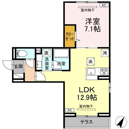 フラクタス南林間の間取り