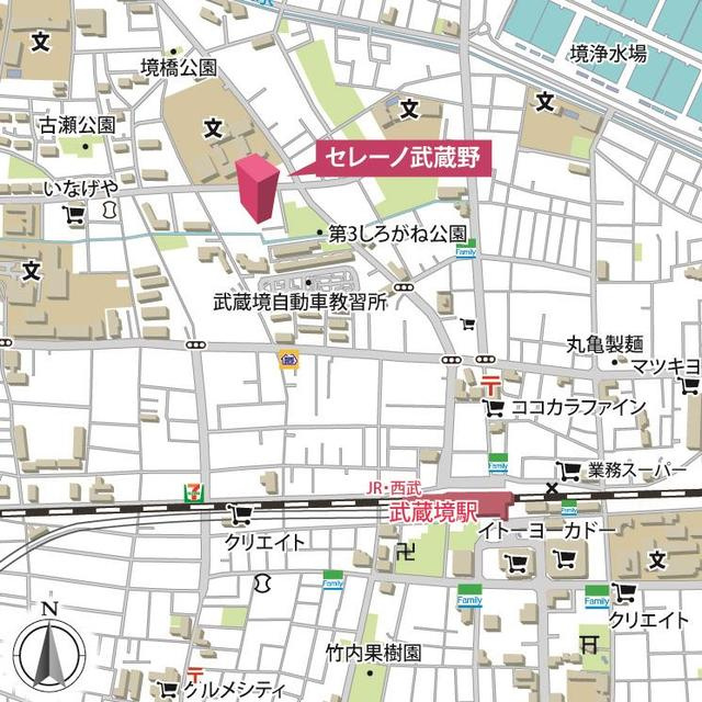 セレーノ武蔵野の地図