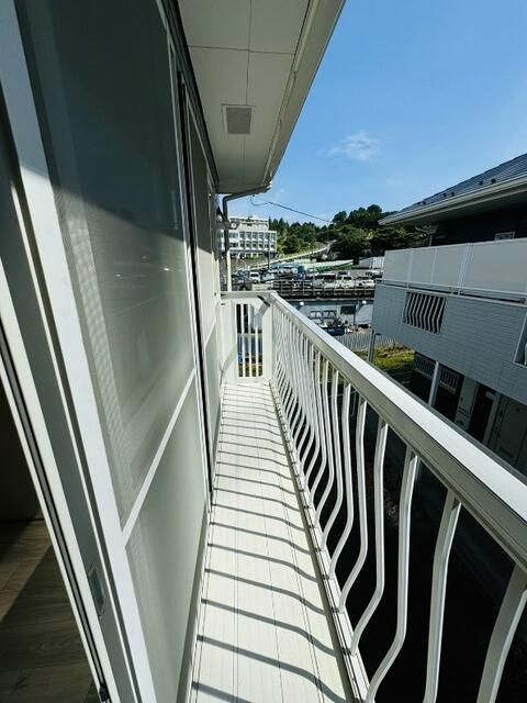 リバーハイムⅢのバルコニー