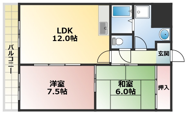 エムテック八尾の間取り