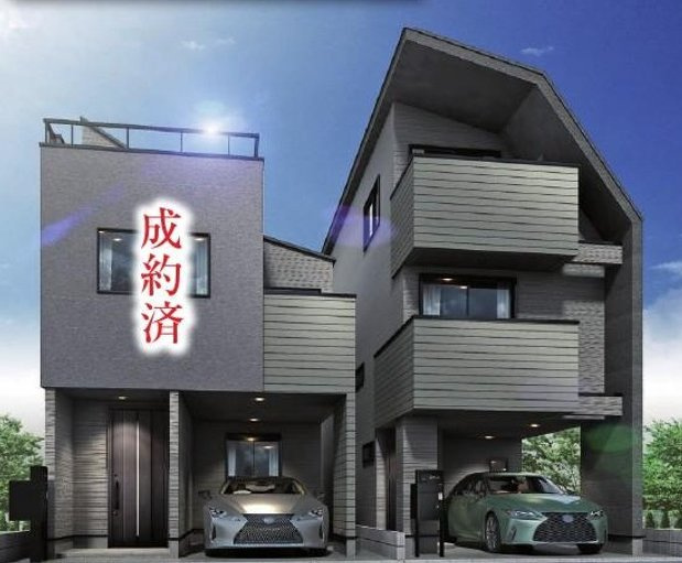 杉並区今川4丁目 西武新宿線 上井草駅 新築戸建の外観パース