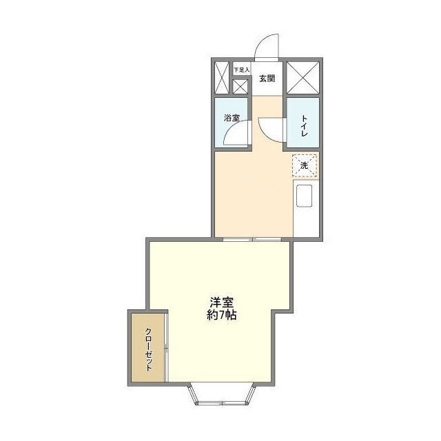 エクセルシオール上野毛の間取り|間取りです。