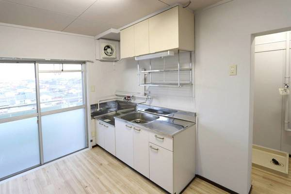 ビレッジハウス前沢1号棟のキッチン|ビレッジハウスの同一物件・同一タイプの間取りの写真です