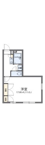 レオパレスひたち野の間取り