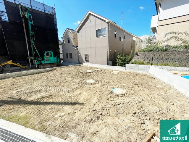 豊中市東泉丘　第2期　新築一戸建ての外観|現在の進捗状況です！順調に作業進行中、完成が待ち遠しいです！詳細の間取り等、お気軽にお問い合わせください！