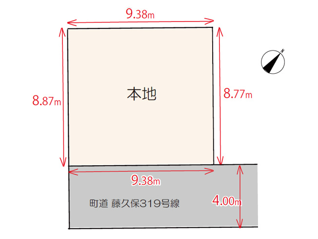 【土地図】 | 三芳町藤久保　建築条件無売地　限定1区画　（ふじみ野店） | 建築条件なし！自由なプランで住まいづくりを楽しめます。