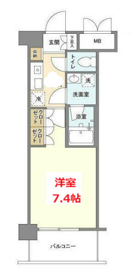 【間取り】 | サンハイム鶴見 | お部屋の間取りです。