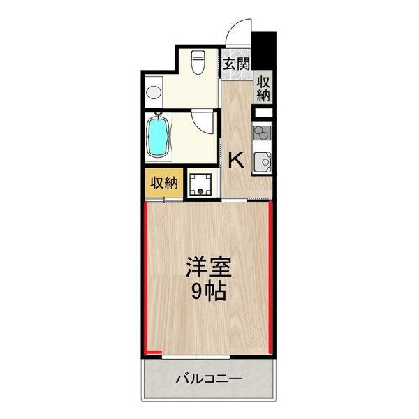 グランツ西大橋の間取り|グランツ西大橋　開放感のある間取り