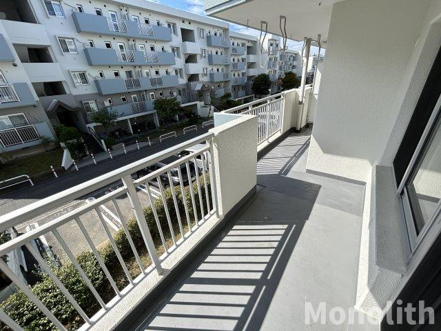 泉北城山台２丁15号棟のバルコニー
