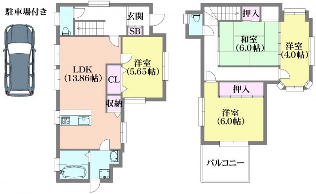 鈴蘭台南町6丁目貸家