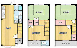 【間取り】 | 西淡路3丁目戸建