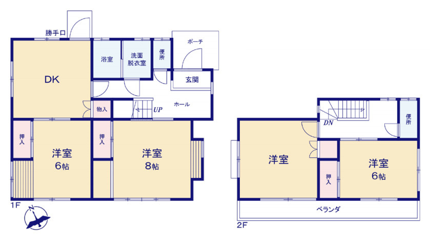 蓮田市駒崎　中古戸建の間取り|蓮田市駒崎　中古戸建・4DK・土地面積156.57m2・建物面積94.86m2