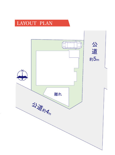 蓮田市駒崎　中古戸建の区画図