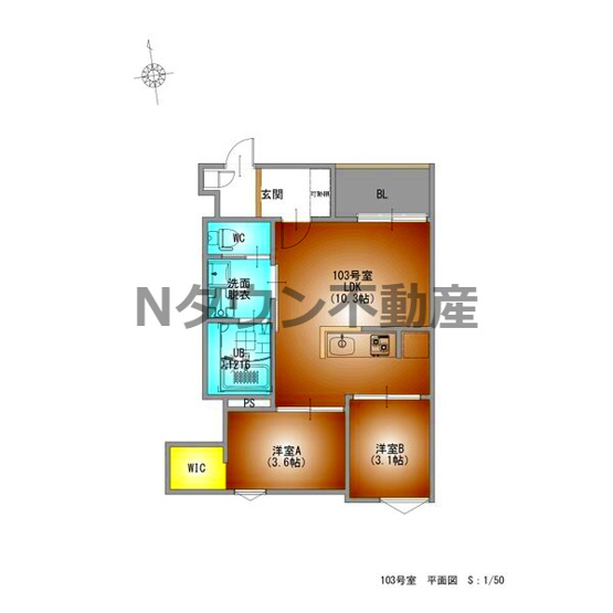 【間取り】 | REGALEST志賀本通5 | 間取りです。
