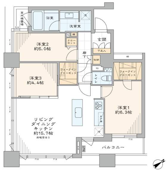 シティタワー横濱の間取り