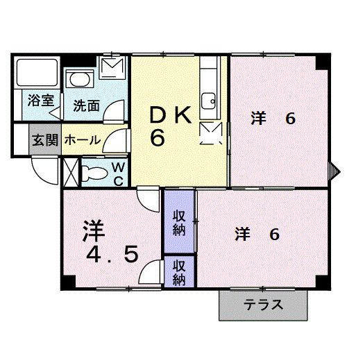 【間取り】 | フォンテーヌシャトレ1(フォンテーヌシャトレワ)