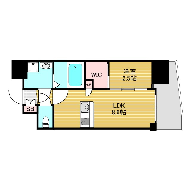 セレニテ新大阪ミラク弐番館の間取り