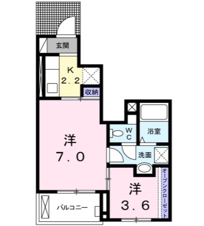ポエラバ　1の間取り