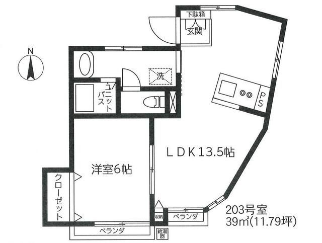 コーポ助川の間取り