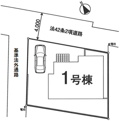 【区画図】 | 昭島市玉川町5丁目　新築戸建　【全1棟】