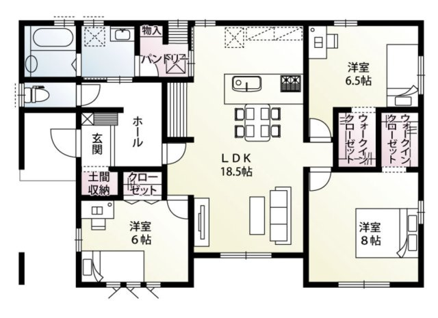 【間取り】 | 加須市北小浜　新築戸建　全11棟　2号棟