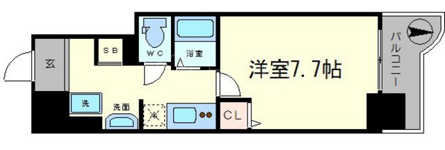 ミラージュパレス本町東レジデンスの間取り