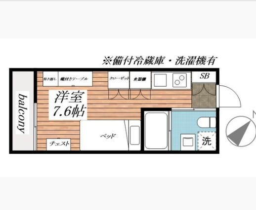 Ligere南行徳Westの間取り