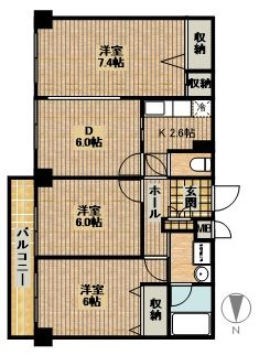 【間取り】 | ルミエール新城
