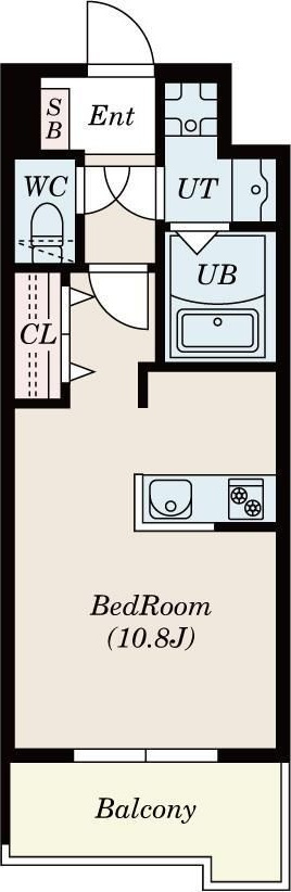S-RESIDENCE六ツ門abreastIIの間取り