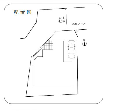 茅ケ崎市若松町　中古戸建の区画図
