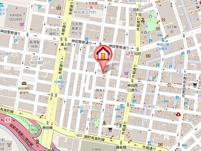 【地図】レジディア大手町北 